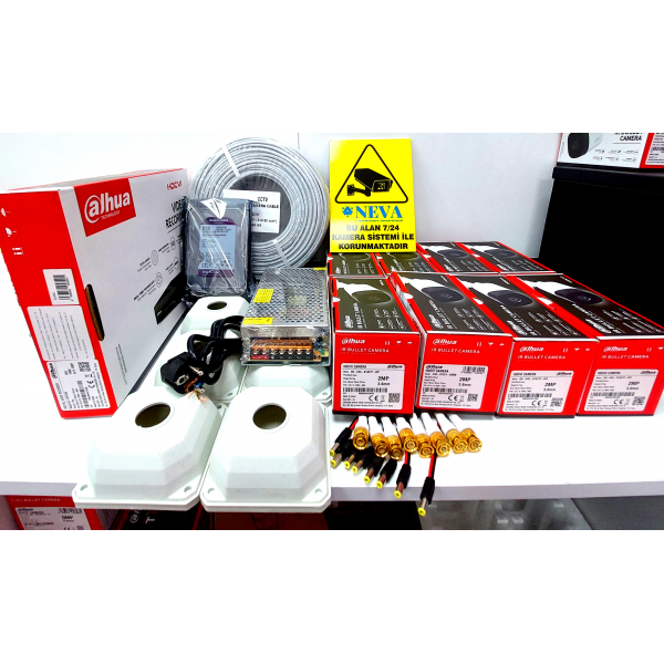 Dahua 4 Kameralı Dahua Güvenlik Kamerası Full Set ısparta içi ev