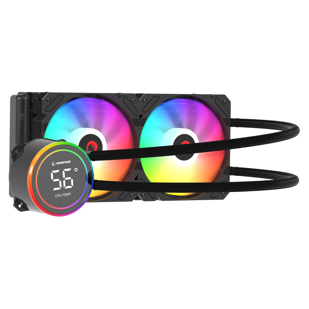 Rampage HELIOS C15 ARGB Sıcaklık Göstergeli 240mm İşlemci Sıvı Soğutucu